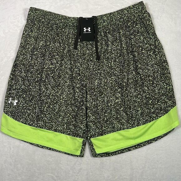 Under Armour Loose fit UA 9"‎ Stretch Printed Training Shorts NWT Men's 2XL - Picture 1 of 7